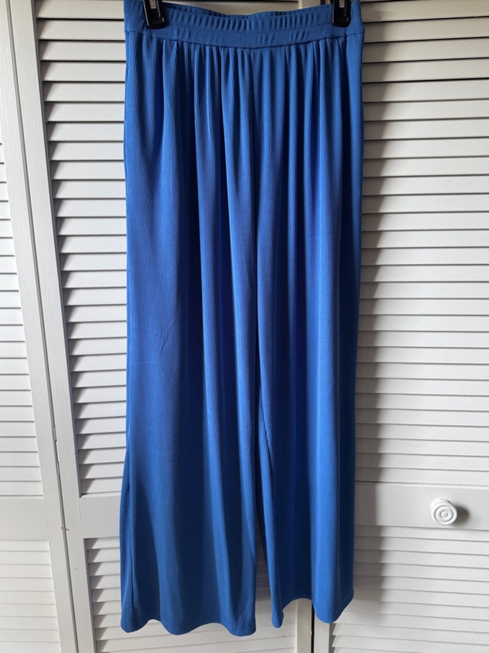 Wide Leg Palazzo Pants in Cobalt Blue